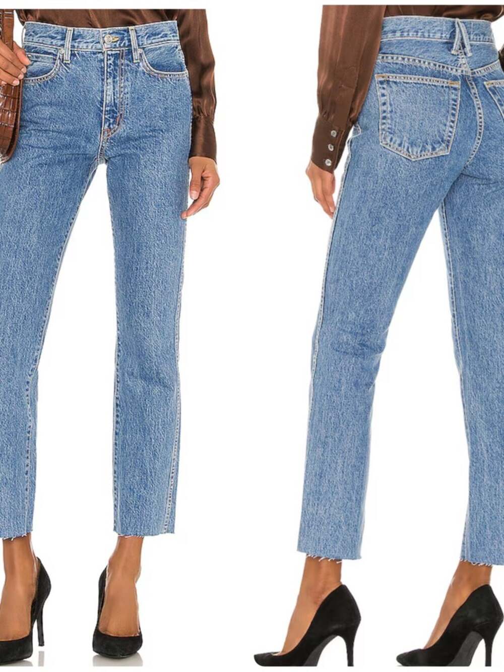 SLVRLAKE Hero Slim Straight Jeans in Pacific